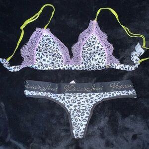 BRAND NEW Victoria’s Secret Bralette/Thong Set S